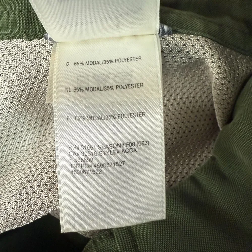 The North Face Shirt Mens Large Green Button Down Adjustable Sleeves Hiking Gorp